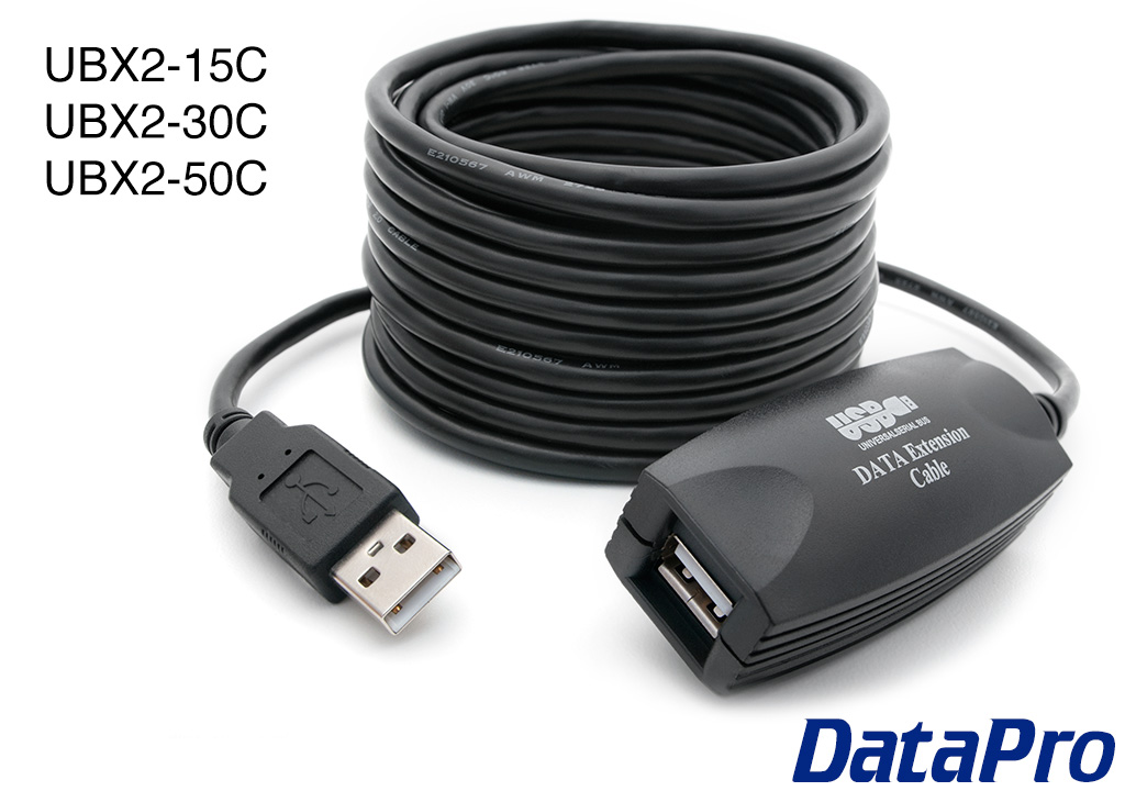 17ft Dual Port USB 2.0 Amplified USB Active Extension Cable w/Power